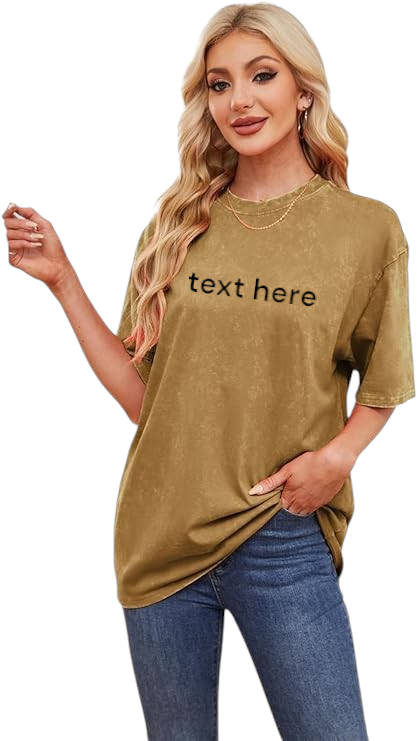 LADIES LOOSE FIT OVERSIZED T-SHIRT