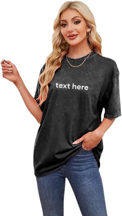 LADIES LOOSE FIT OVERSIZED T-SHIRT