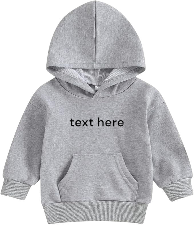 UNISEX BABY/TODDLER SWEATSHIRT WITH HOODY AND POCKET