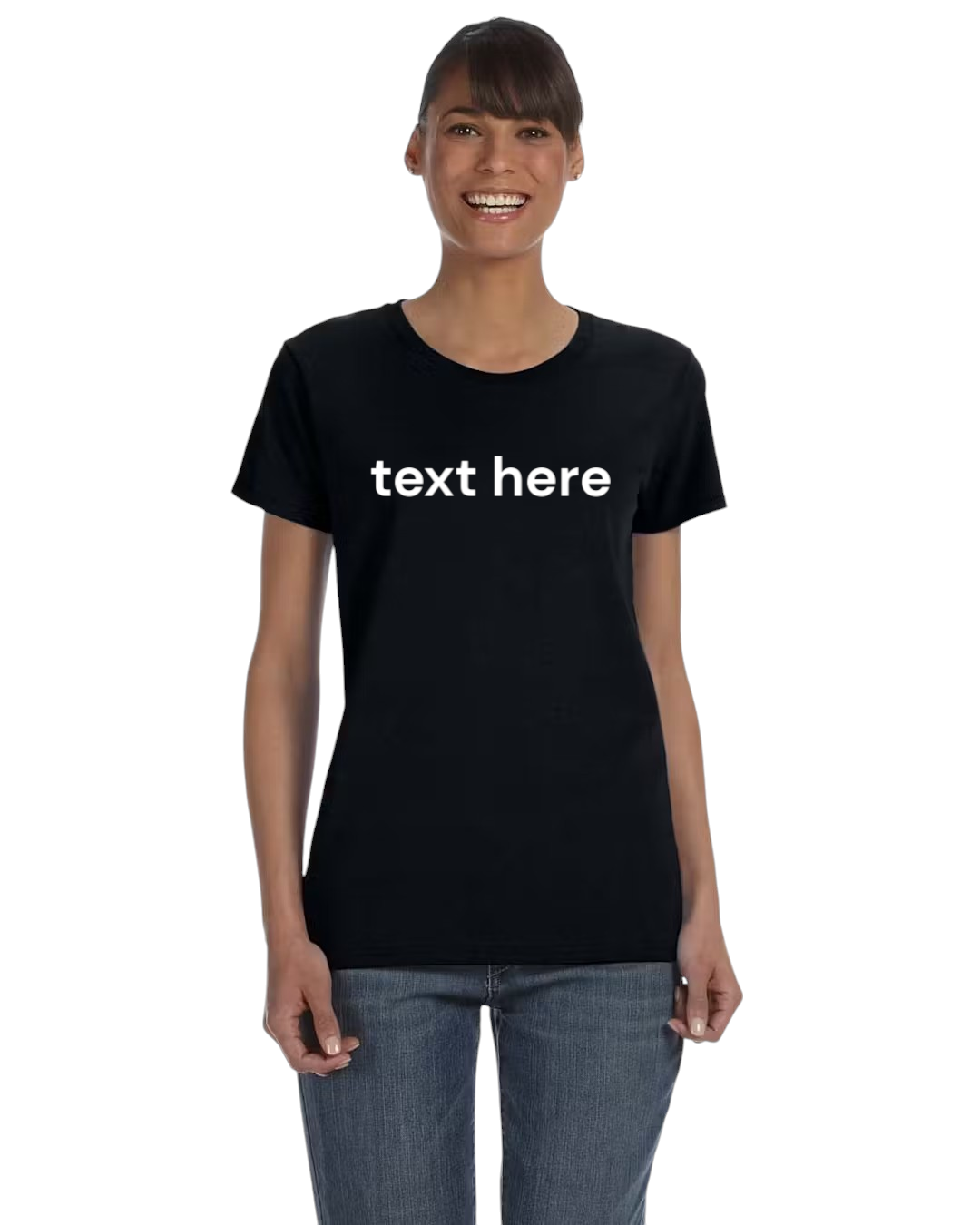 LADIES GILDON HEAVY COTTON SHORTSLEEVE T-SHIRTS