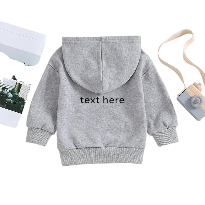 UNISEX BABY/TODDLER SWEATSHIRT WITH HOODY AND POCKET