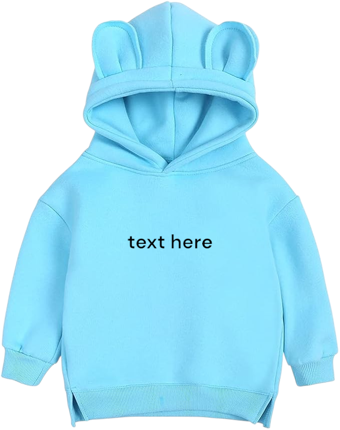 UNISEX BABY TODDLER SWEATSHIRT WITH CUTE EAR HOODY