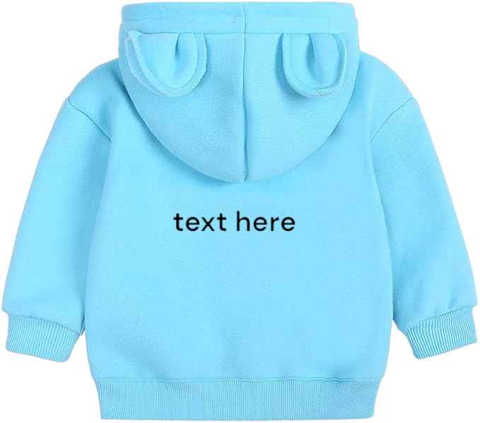 UNISEX BABY TODDLER SWEATSHIRT WITH CUTE EAR HOODY