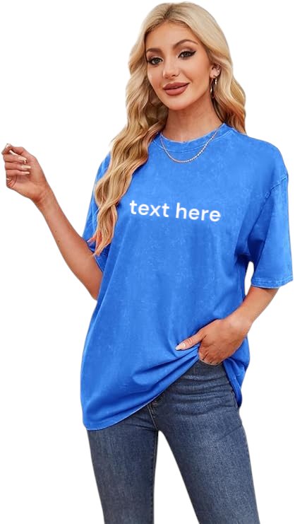 LADIES LOOSE FIT OVERSIZED T-SHIRT
